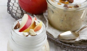 Bircher-Müsli mit Apfelschnitzen