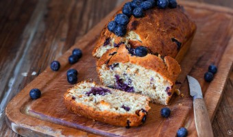 Veganes Blaubeer-Bananenbrot